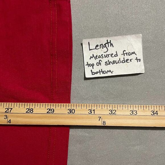 Woman Within Plus Size 6X Red Tee Shirt Basic Everyday Americana Patriotic - Picture 9 of 9